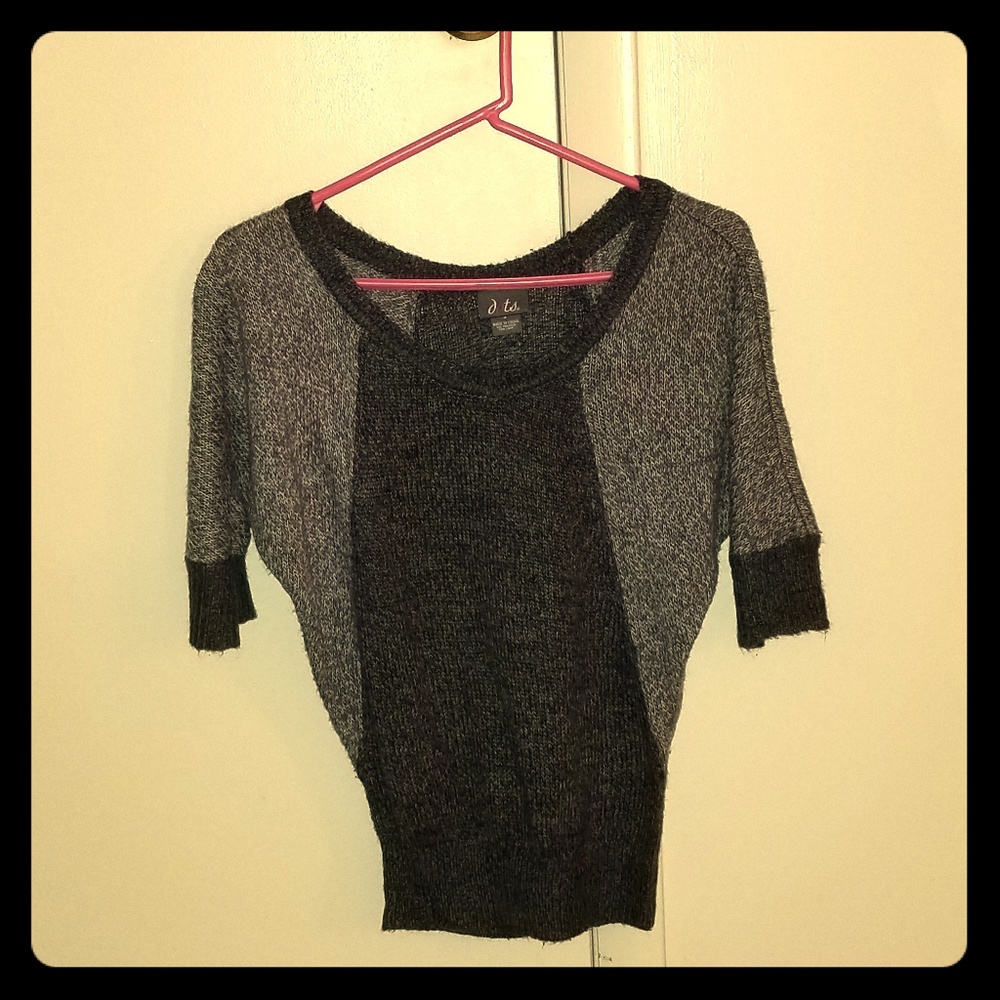 Size small short sleeve grey sweater